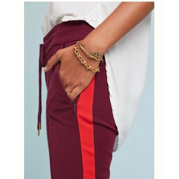 Anthropologie Essential Slim Side Stripe Pants - Picture 3 of 13